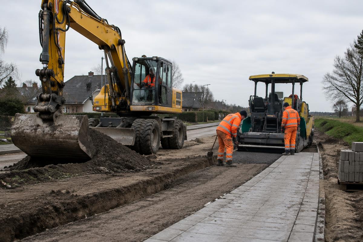Grond- en straatwerk als beeld voor Klok Grond en Straatwerk